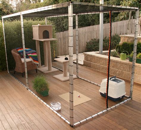 outdoor cat enclosures metal composite|outside pet enclosures for cats.